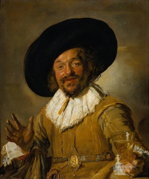 フランス・ハルス Painting - 陽気な酒飲みの肖像画 オランダ黄金時代 フランス・ハルス